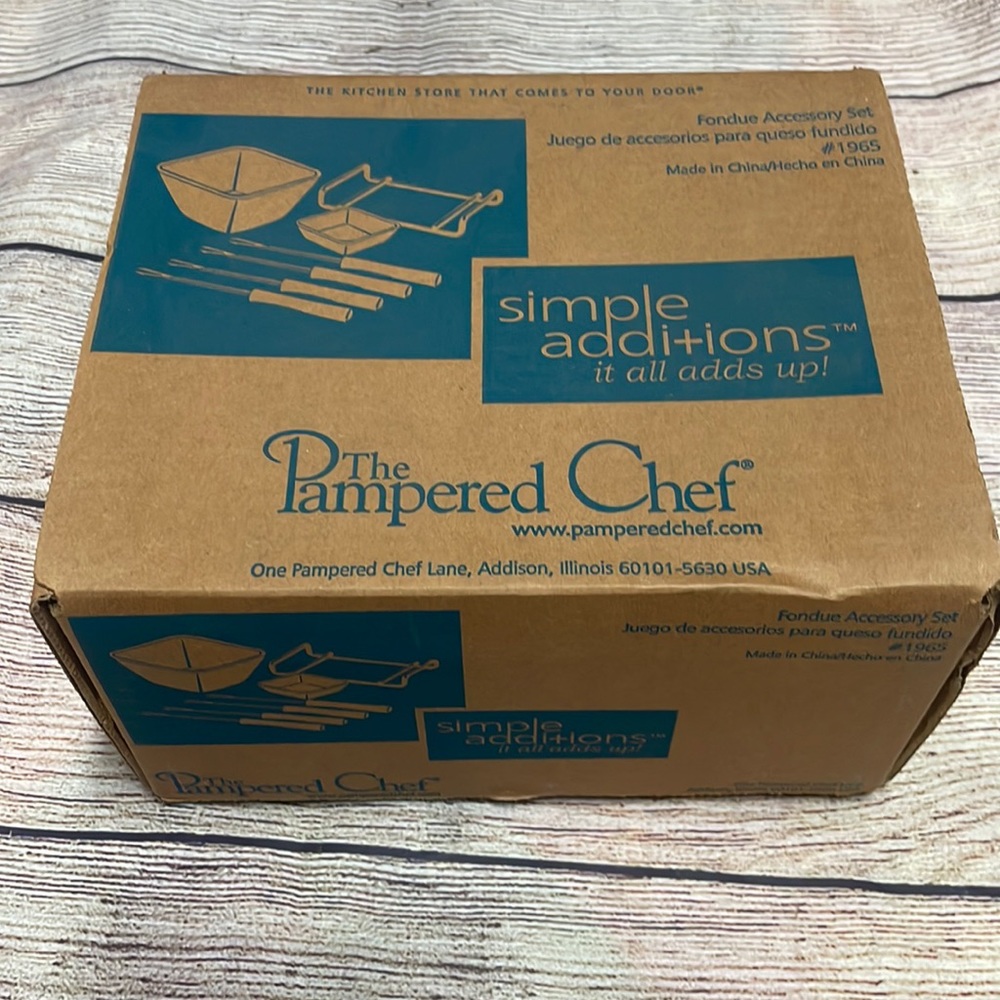 Pampered Chef Fondue Accessory set